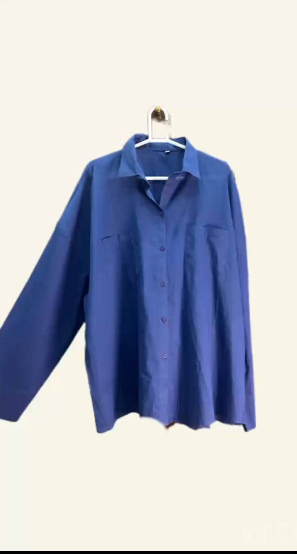 Royal Blue Premium Lawn Button-Down Shirt