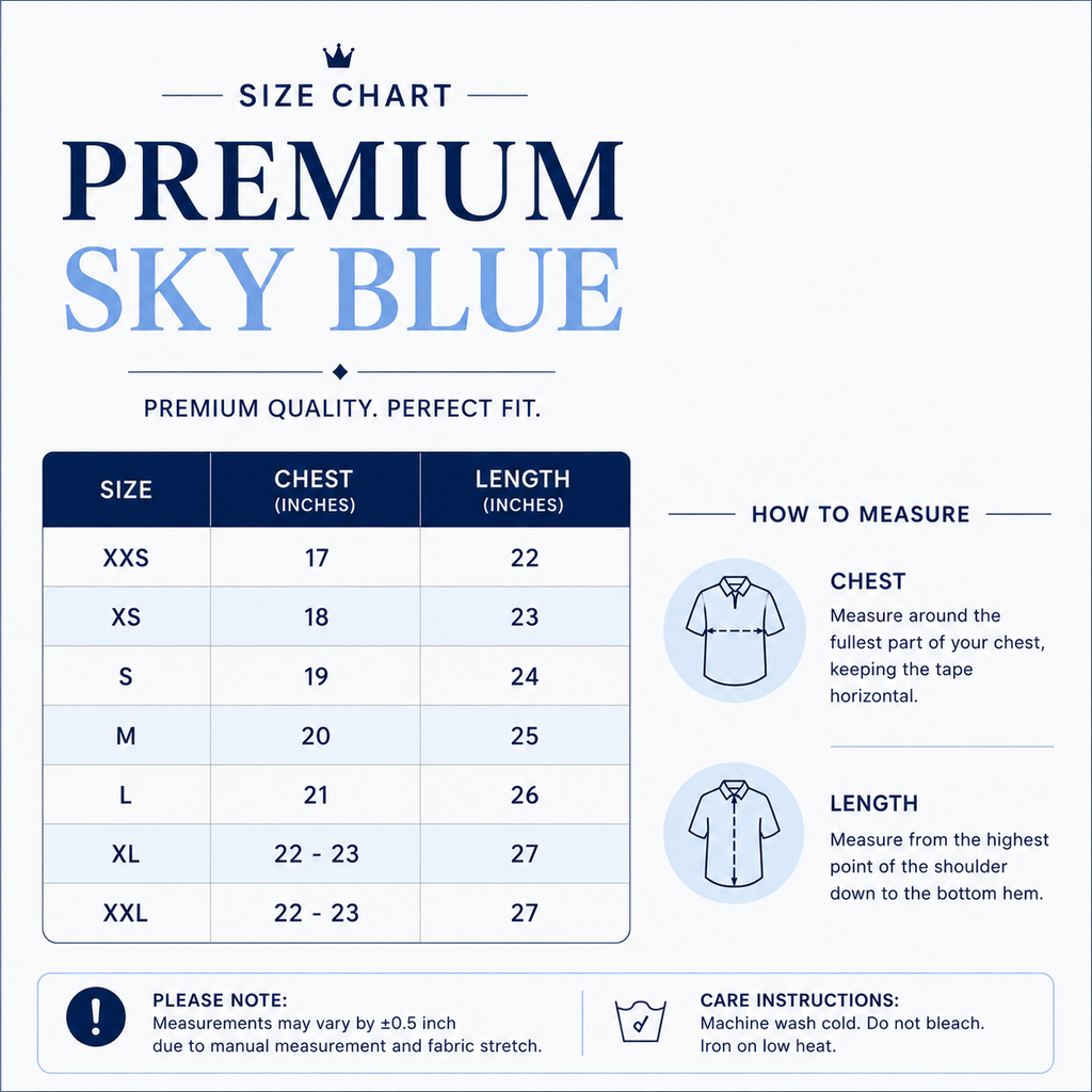 Premium Sky Blue Lawn Casual Top