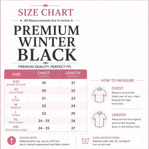 Black Winter Cotton Button-Down Shirt – Puff Sleeve Top